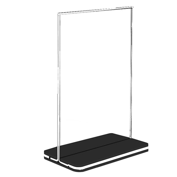 figatia Acrylic Sign Holder Desktop Display Stand Vertical Flyer Document Holder Table Menu Display Stand for Restaurant Store Hotels