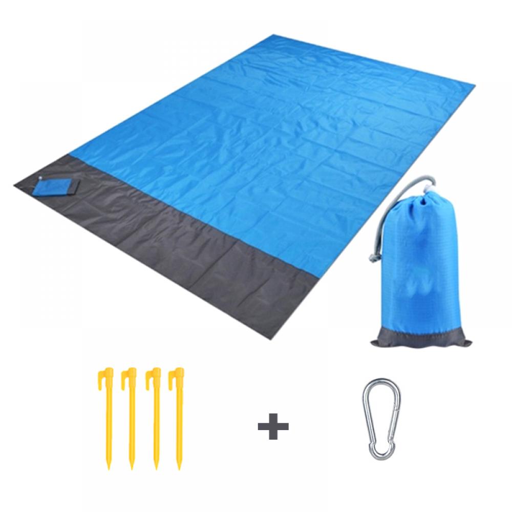 Beach Blanket, 79"x83" Sandproof Beach Mat for 47 Adults, Oversized