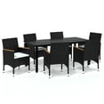 thumbnail image 2 of vidaXL Ensemble de Salle à Manger de Patio Ensemble de Salle à Manger d'Extérieur Ensemble Table et Chaises en Rotin Synthétique, 2 of 6