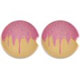 thumbnail image 2 of FREEAMG Melting Dessert Car Coaster for Cup Holders,2 PCS Absorbent Ceramic Car Cup Coasters Universal Vehicle Non-Slip Car Cup Holder Coaster, 2 of 6