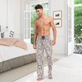 thumbnail image 6 of GZHJMY Hedgehog Pajama Pants for Men, Lounge Pants Lightweight Men Pajama Bottoms with Drawstring Pockets, Christmas New Year Birthday Gifts, Large, 6 of 6