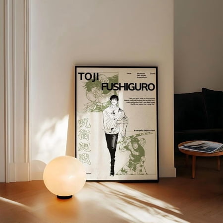 Toji Fushiguro Dark Style Design, Jujutsu Kaisen Anime Decor Gift For Fan Room – Size 24x36 Unframed Poster