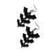 thumbnail image 2 of 2 uds pendientes de murciélago negro de Halloween pendientes largos accesorios de moda para discoteca para mujer, 2 of 5