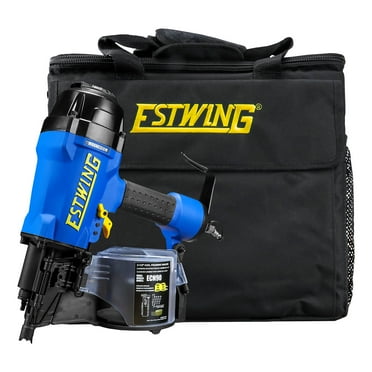 Estwing ECN90 Pneumatic 15 Degree 3-1/2" Coil Framing Nailer with 1/4" NPT Industrial Swivel Fitting and Bag