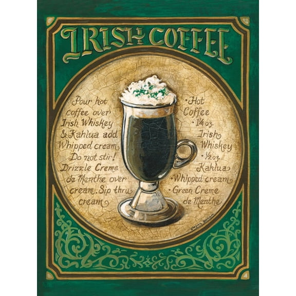 Art.com Irish Coffee Art Print by Gregory Gorham, 12" x 16"