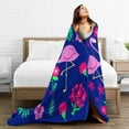thumbnail image 6 of Pink Flamingo Blanket Flamingo Gifts for Women Soft Cozy Fuzzy Plush Flamingo Throw Bed Blanket Flamingo Decor Gifts for Girls Boys Kids 50"X60", 6 of 6