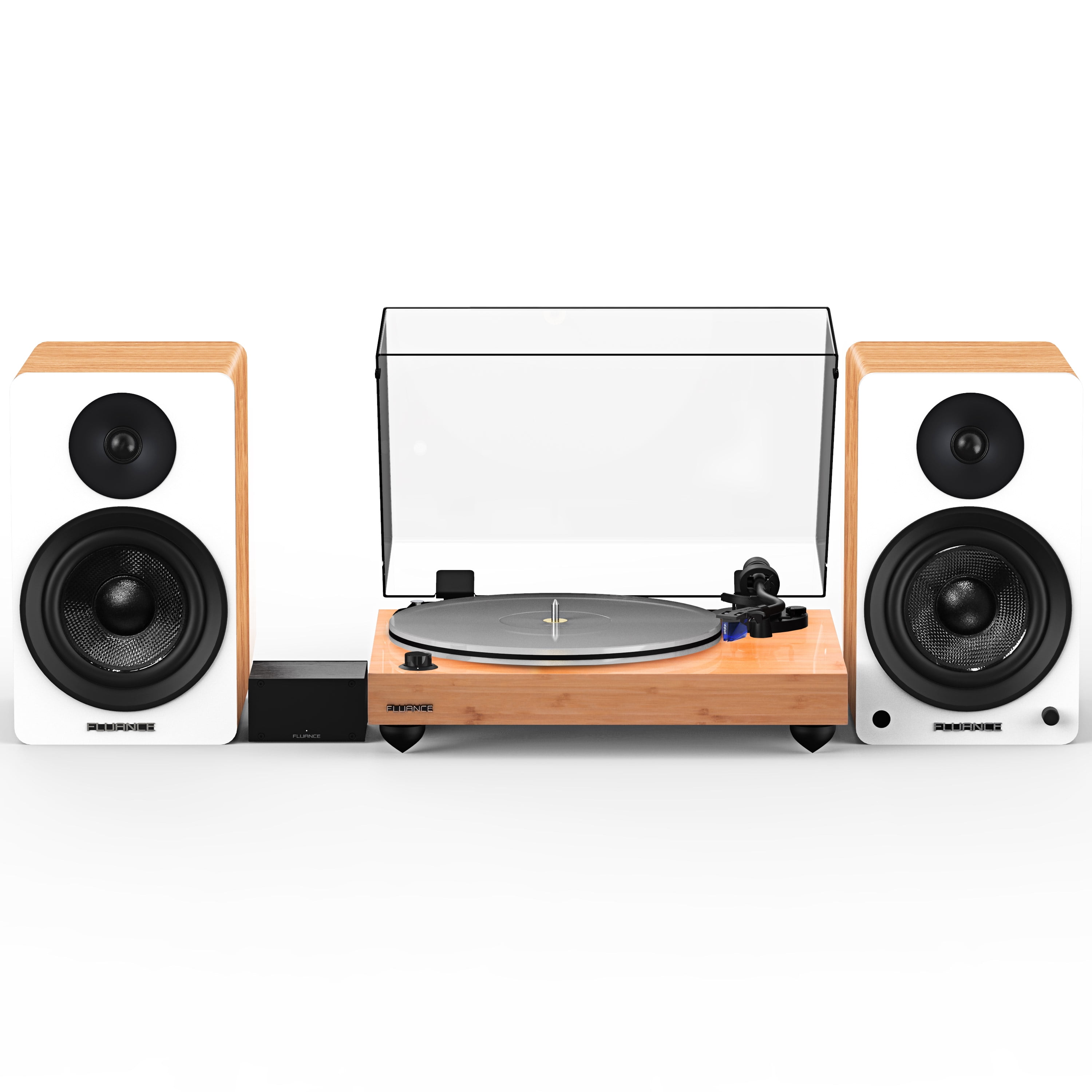 Fluance RT85 Vinyl Turntable, PA10 Preamp, Ai61 Powered 6.5" Bookshelf