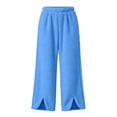 thumbnail image 5 of BLCHUNen Lounge pants for Women Fleece Plush Casual Elastic Waist Homewear Sleep Winter Pajamas with Pockets, 5 of 9