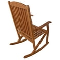 thumbnail image 5 of Leigh Country Sequoia Series Adult Rustic Acacia Hardwood Garden Relaxation Rocking Chair, Brown, 5 of 8