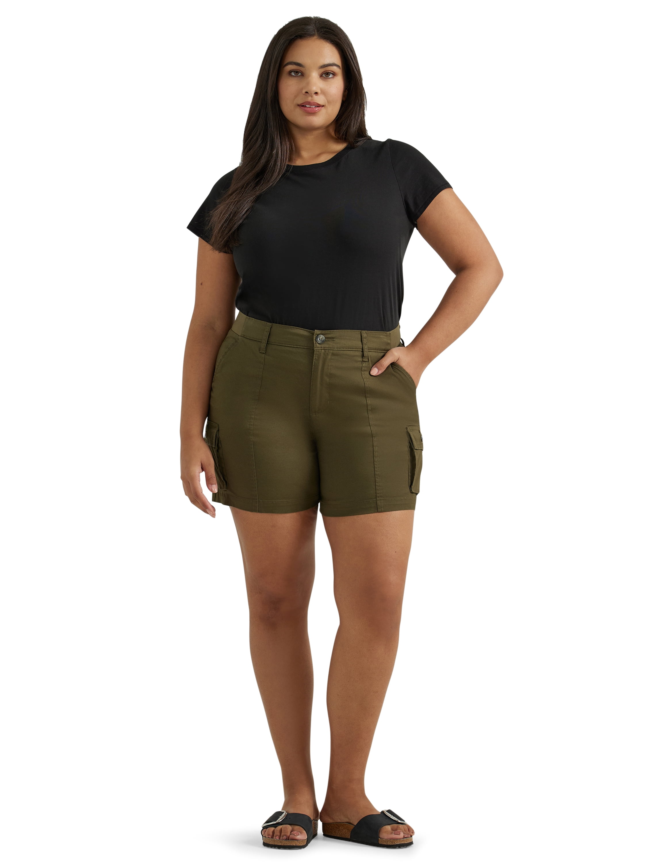 Lee® Womens Plus Size Ultra Lux Comfort with Flex to Go Cargo Short, Sizes 14-24
