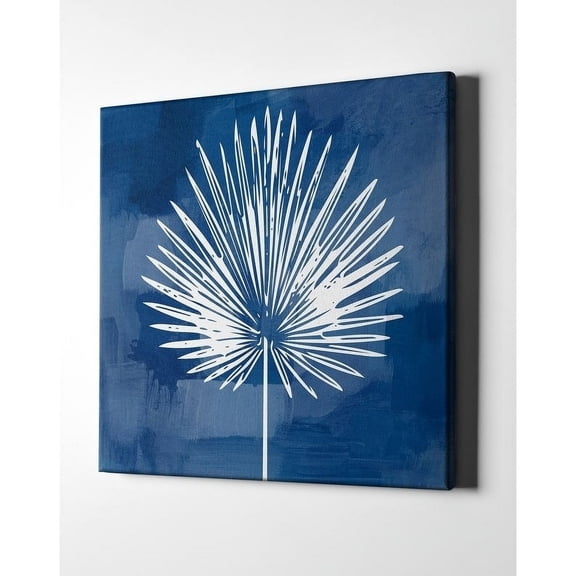 Epic Graffiti  "Painted Sky Palm Leaf" by Linda Woods, Giclee Canvas Wall Art 18"x18"