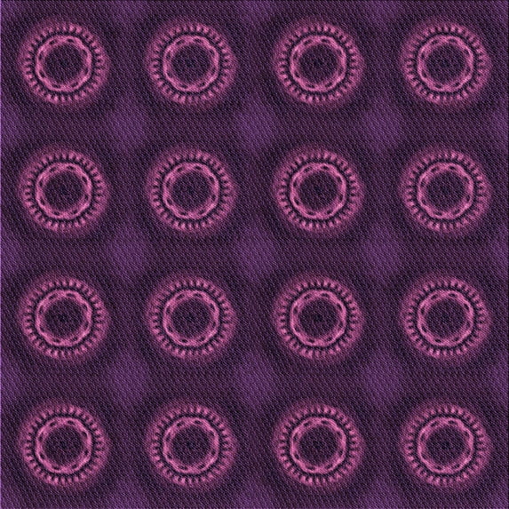 Ahgly Company Machine Washable Indoor Square Transitional Dark Magenta Purple Area Rugs, 4' Square