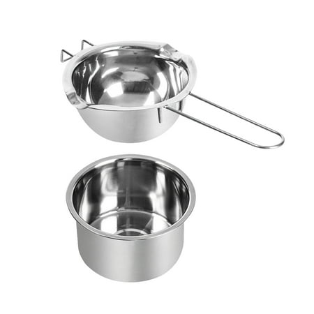 

2pcs Stainless Steel Heating Tool Boiler Pot Set Durable Kitchen For ing