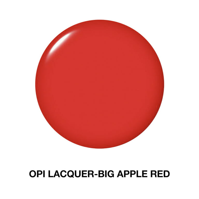  OPI Nail Lacquer, Opaque & Vibrant Crème Finish Red Nail Polish,  Up to 7 Days of Wear, Chip Resistant & Fast Drying, Big Apple Red, 0.5 fl  oz : Beauty 