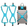 thumbnail image 1 of Uxcell 2 Pcs Correcciones de Equipaje Bungees Correa de Maleta Ajustable con Hebilla Accesorios de Viaje para Equipaje Bolsa de Mano Agregar Bolsa, Azul, 1 of 6