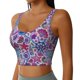thumbnail image 2 of Fotbe Cute Nautical Sujetador Deportivo Largo sin Aros para Mujer con Almohadillas y Soporte Medio, Transpirable y Absorbente, Camiseta Tipo Chaleco o Tank Top-Medium, 2 of 8