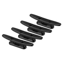 3" Nylon Boat Dock Cleat Kayak Cleat Dock Rope Tie Cleat for Marine Deck, Black 4 Pack