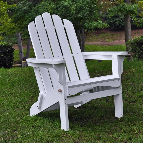 Shine Company 4658WT Marina KD Folding Chair - White