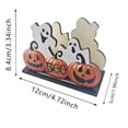 thumbnail image 3 of romoty Halloween Pumpkin Wooden Napkin Holder, Festive Jack-O-Lantern Paper Towel Dispenser for Kitchen Tabletop Buffet Decor, 3 of 7