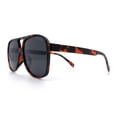 thumbnail image 6 of Polarized Mens Classic Oversized Racer Sport Plastic Sunglasses Tortoise - Black, 6 of 8