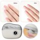 thumbnail image 2 of 2 in-1 Electric Automatic Nail Clippers with Light 3 Speeds Nail File Rechargeable Electric Fingernail Trimmer for Adult White gray, 2 of 5