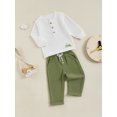 thumbnail image 5 of Jxzom Toddler Baby Boy Fall Winter Outfits Long Sleeve Tracto Embroidery Sweatshirt Top Drawstring Pants 6M 12M 2T 3T 4T 5T Cute Clothes Set, 5 of 8