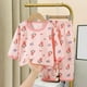 thumbnail image 2 of Odeerbi 6M-12Y Niños Niñas Pijamas de Verano de Algodón de Manga Larga Conjunto de Pantalones de Impresión Suave Ropa de Dormir Ligero Transpirable Conjunto de Pijama, 2 of 4