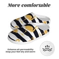 thumbnail image 6 of Yiaed Gold Flamingo Print Slippers Fuzzy Warm Cozy Slippers Non Slip House Slippers For Indoor Outdoor Slippers House Slippers-46/47, 6 of 7