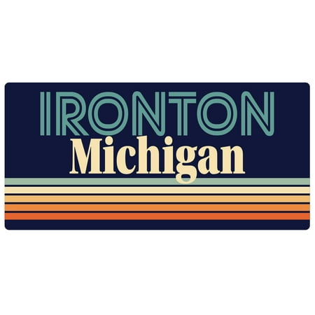 

Ironton Michigan 5 x 2.5-Inch Fridge Magnet Retro Design