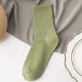 thumbnail image 1 of Chaussettes pour Femmes 100 Coton Tendance Mode Couleur Unie Chaussettes pour Femmes Pur Coton Chaussettes pour Femmes Chaussettes pour Filles Heureuses Chaussettes Courtes à la Cheville, 1 of 5