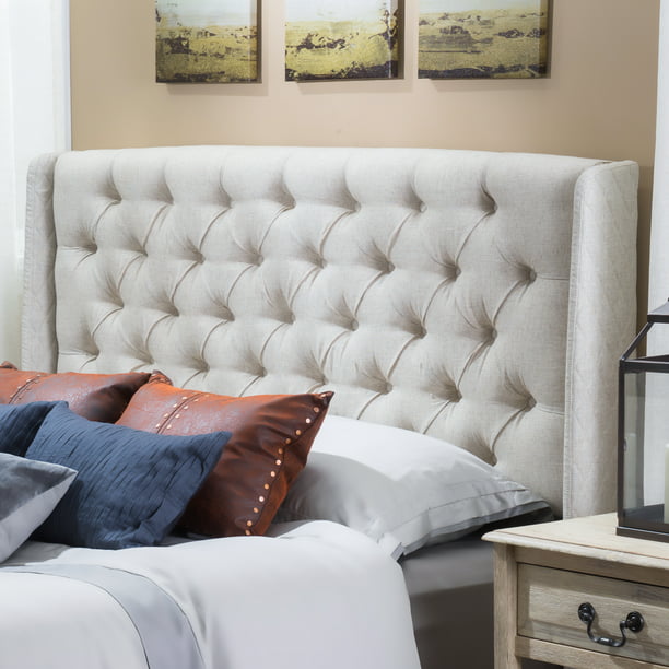Noble House Ashley Full Queen Wingback, Best Material For Upholstered Headboard