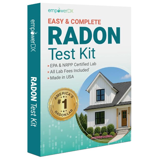 Kit de prueba de radón empowerDX listado por la EPA y certificado por NRPP