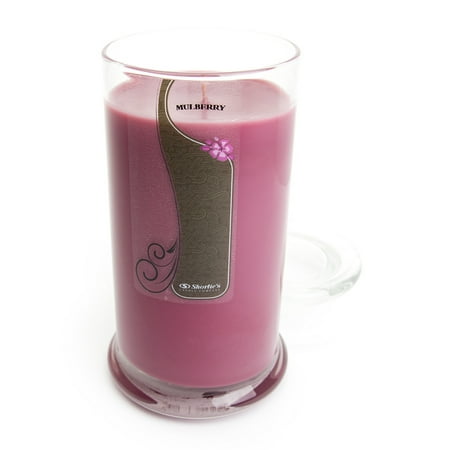 Mulberry Candle - Large Dark Red 16.5 Oz. Highly Scented Jar Candle - Made With Natural Oils - Christmas & Holiday