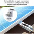 thumbnail image 5 of Paquete de 6 soportes de montaje para paneles solares, soportes fotovoltaicos de prensa lateral tipo Z, altura 30mm, 5 of 5