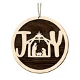 thumbnail image 1 of Adornos de Natividad Navideños, Decoraciones de Natividad Religiosas, Recuerdos, Madera Redondo, 1 of 9
