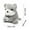 B, variant on B Interactive Plush Doll With Pull String Mechanism Tail Wags And Body Spins Fun Decompression Toy