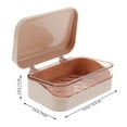 thumbnail image 2 of HOOWIFFY Pink ABS Soap Box Holder Container 1Pcs for Bathroom and Kitchen with Simple Look Design, 2 of 8