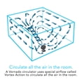 thumbnail image 5 of Ventilador circulador de aire Vornado 660, grande para toda la habitación, 25 cm, negro, 5 of 5