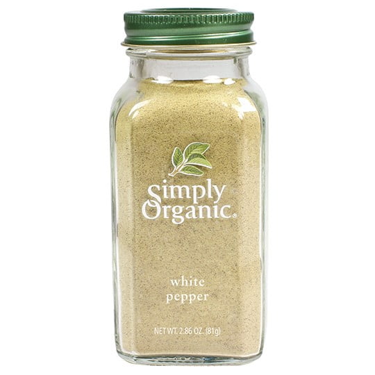 Simply Organic White Pepper, Certified Organic | 2.86 oz | Piper nigrum L.