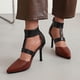 thumbnail image 5 of Zapatos de mujer Sandalias con correa en el tobillo y cremallera en la parte posterior Tacones de aguja con punta en pico Wmkox8yii  hfjk4127, 5 of 8