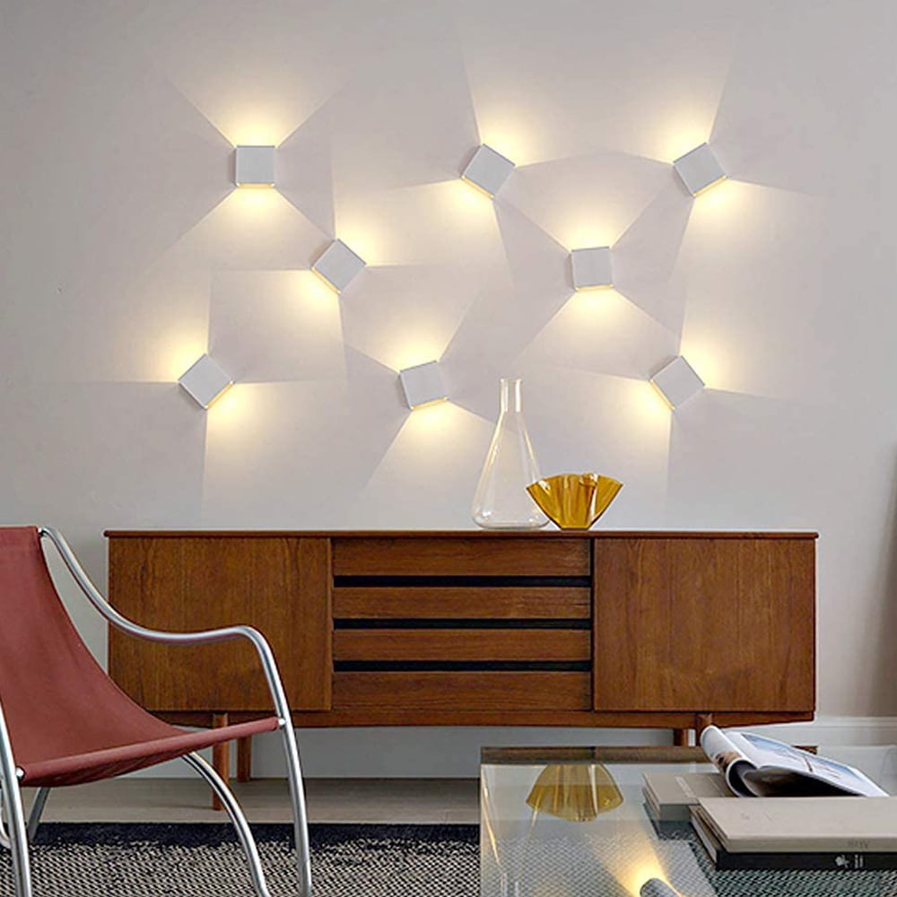 Sensor LED Outdoor Wall Light Adjustable Outdoor Light Fixture Porch Light Outdoor Wall Sconce,12W Exterior Light Fixtures, IP65 Waterproof-White&Warm light