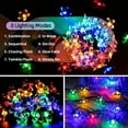 thumbnail image 6 of Solar Flower String Lights,23ft 50 LED Cherry Blossoms Solar Fairy Light, Outdoor Waterproof String Lights for Christmas Tree, Home, Garden, Wedding, Patio, Party Decorations (colorful), 6 of 8