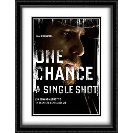 Double Corona Single A Single Shot 28x36 Double Matted Large Large Black Ornate Framed Movie Poster Art Print ()