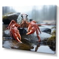 thumbnail image 2 of Designart "Crayfish Monochrome horizon Photography II" Animals Canvas Print, 2 of 5