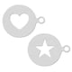 thumbnail image 2 of 2 Pcs Chocolate Set Coffee Art Templates Baking Stencils Latte Art Stencils Coffee Decorating Stencils Star Coffee Stencils, 2 of 3