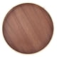 thumbnail image 1 of Japanese Style Round Wooden Food Fruit Serving Tray Service Plate for Home Kitchen Hotel Use27cm, 1 of 5
