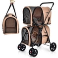 thumbnail image 1 of Cochecito Multifuncional 4 en 1 Costway para Perros y Gatos Beige 51 x 68 x 107 cm, 1 of 7