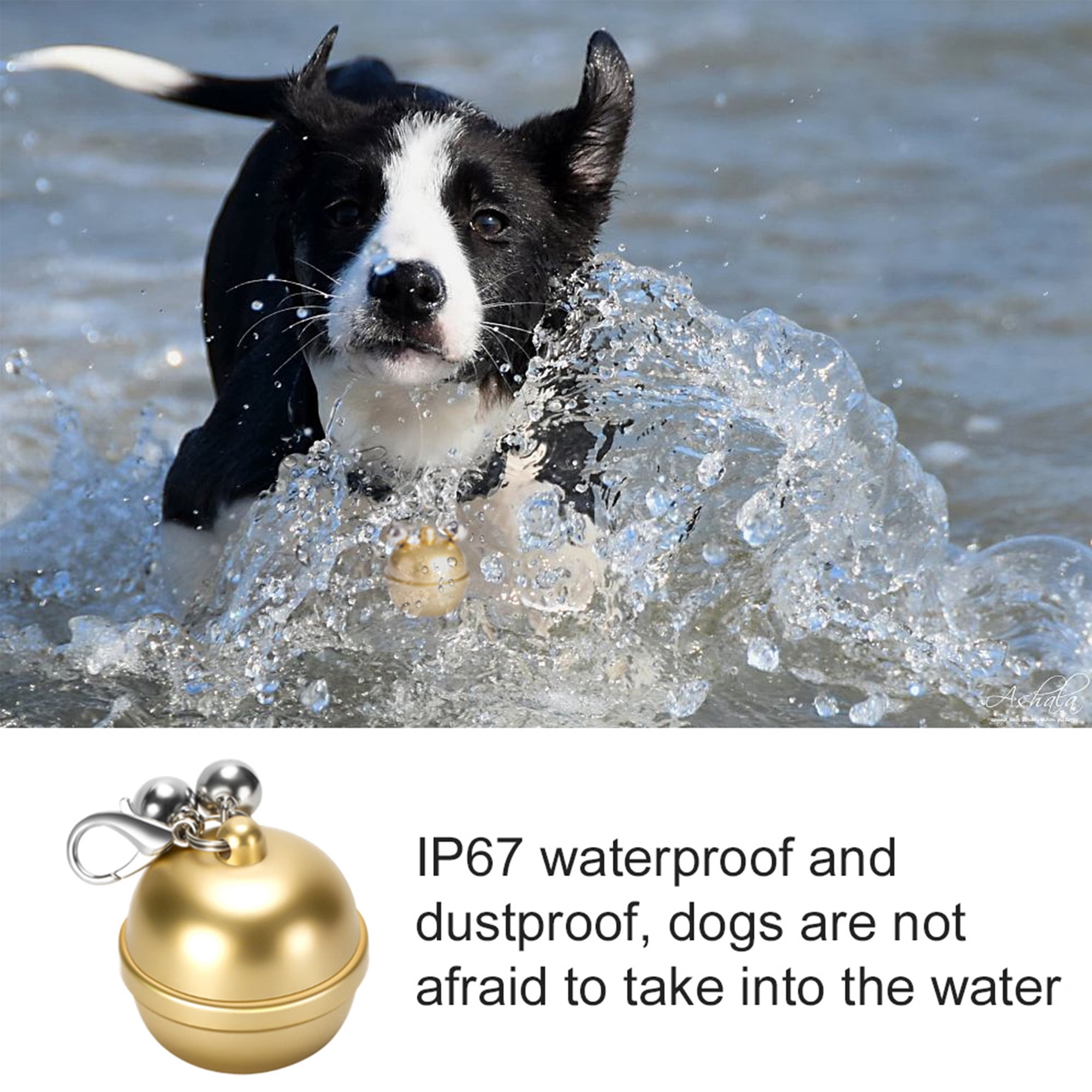 Pet Locator, Anti-lost Waterproof GPS Dog/Cat Tracker Wireless Collar Locator Electronic fence alarm, Historical Trajectory Playback, Support Multiple Caregivers