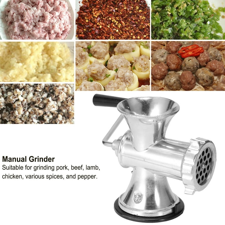 Aluminium Alloy Hand Operate Manual Meat Grinder Sausage Beef Mincer W –  Boon Global Enterprise