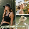 thumbnail image 7 of OZERO Sun Hats for Women Beach Hat Womens Sun Hat with UV Protection Wide Brim Outdoor Foldable Bucket Hat, 7 of 7